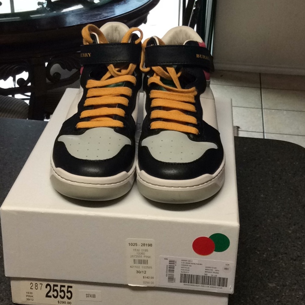 Burberry kid’s high top sneakers
